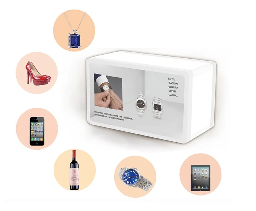 Advertising Equipment Interactive Lcd Display Transparent Lcd Display Box