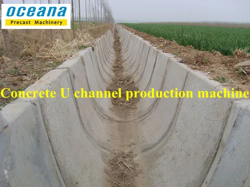 U-образная машина для формования бетонных каналов воды бетона