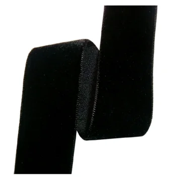 Velvet ribbon roll, 5/8inch 15mm black single / double sided velvet ribbon wholesale