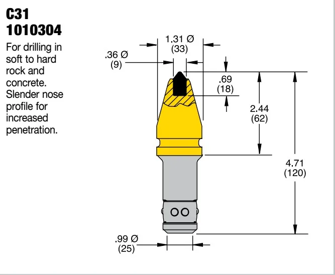 Земельный шнек сверлы, пуля траншеекопатель пулевые зубцы сверла по металлу, земельный шнек сверлы, сверла для сверления бетона для C31