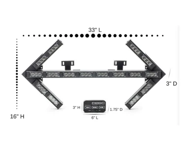 
Высокое качество узкая палка советника движения свет направленного света предупреждение козырек свет для грузовиков 