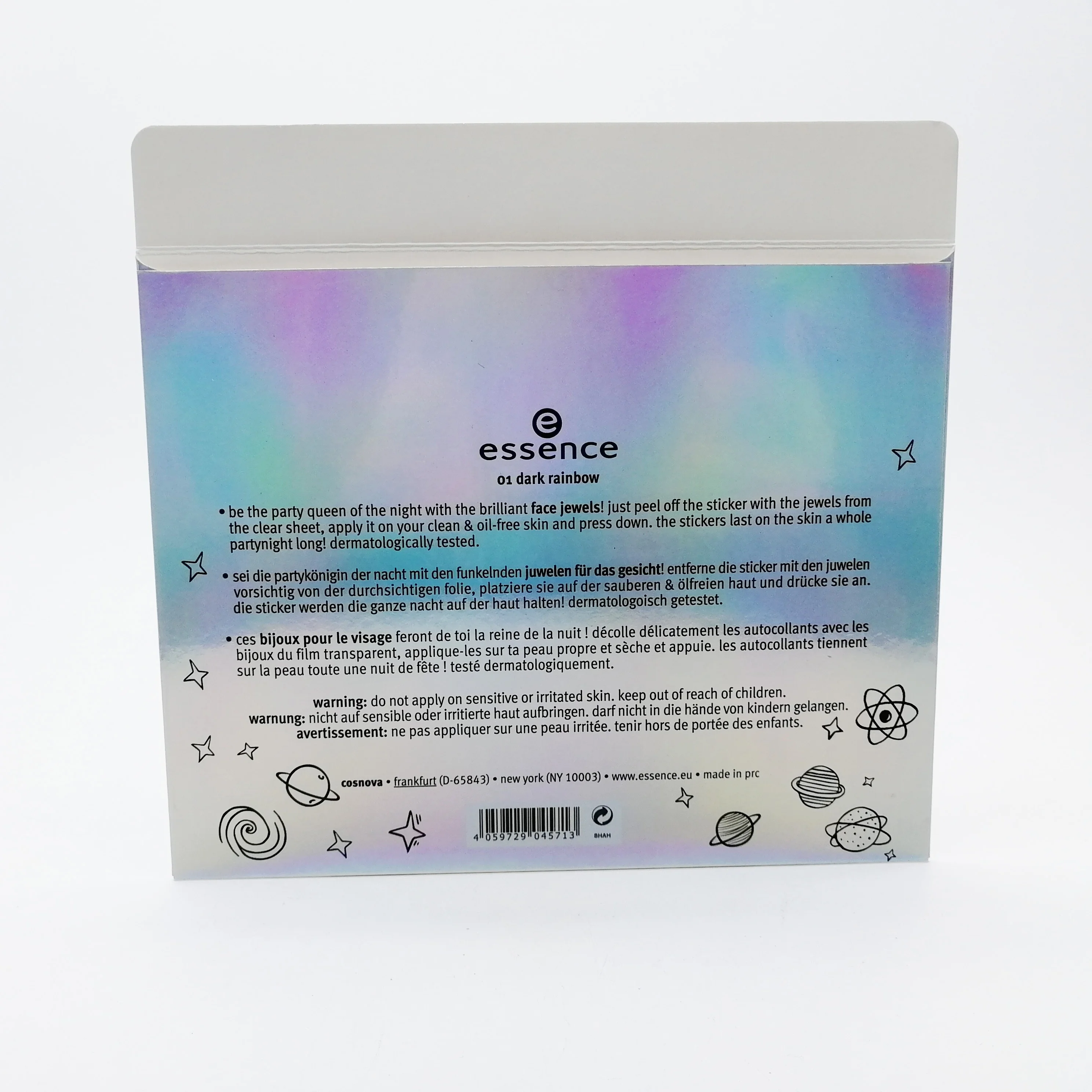 Custom New Foldable Hologram Paper Box With Shiny  Logo Printing