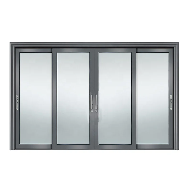 Wholesale 4 Panel Glass Sliding Patio Door European Standard 3-Track Door  Powder Coated Aluminum Wood Sliding Window And Door From M.Alibaba.Com