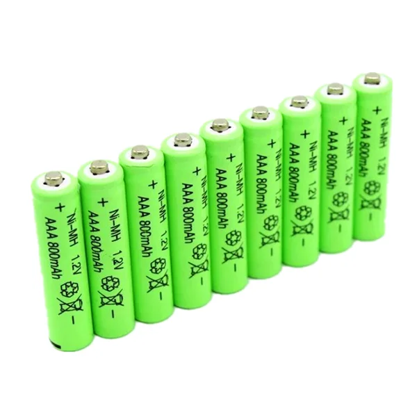 Button Top Ni-MH AAA 800mah 1.2v rechargeable battery cell