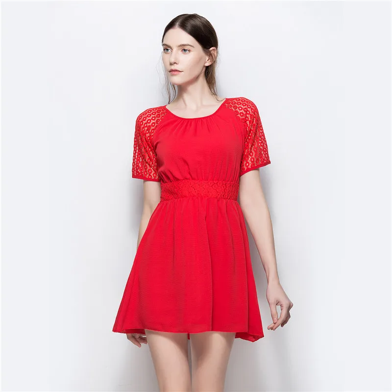 robe hawaienne rouge