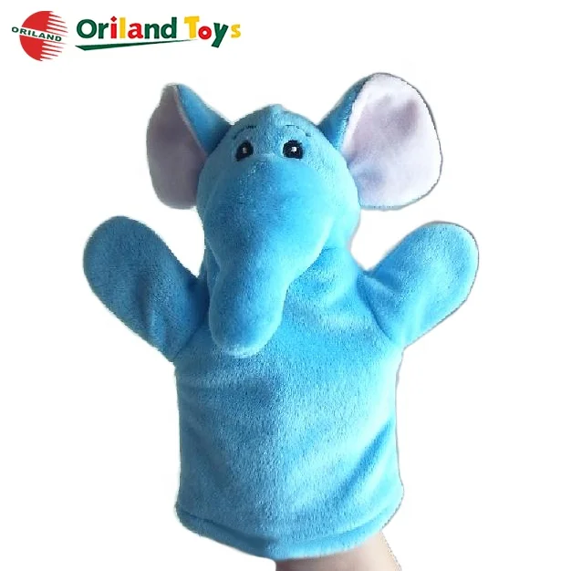 Source Lovely blue elephant calf soft plush stuffed toys hand