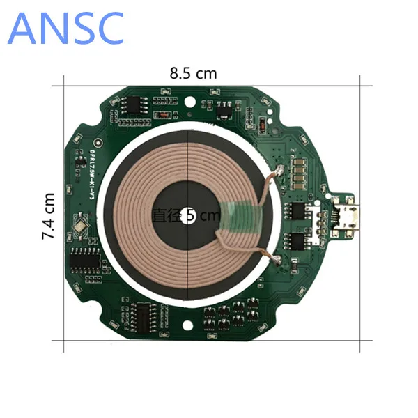 Hot sell wireless induction charging coil  10W universal wireless charging copper wire coil