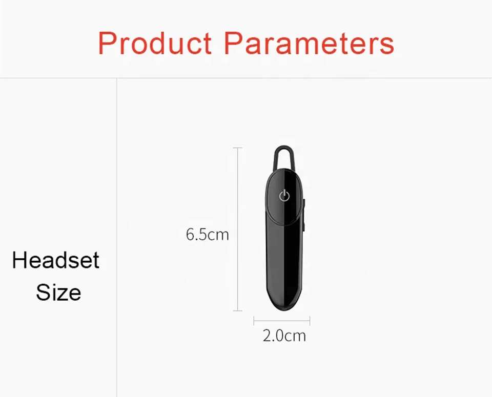 
 Беспроводные наушники Bt с дальностью передачи 10 м, 200 мАч, компактные бизнес-наушники для вождения автомобиля, гарнитура, наушники с микрофоном  