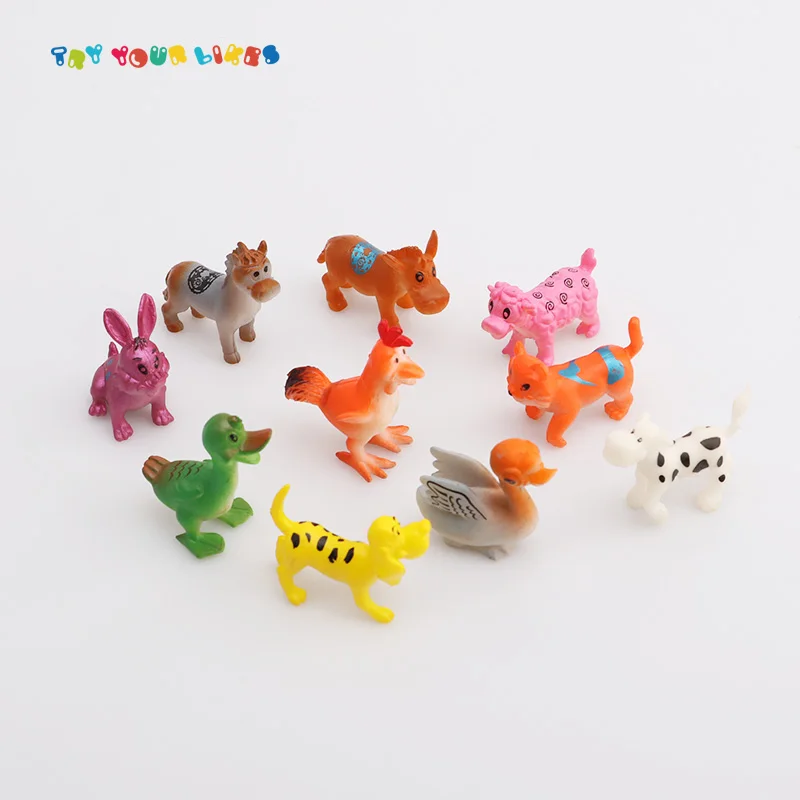 Small Plastic Toy Assorted Vinyl Wild Animal Play Set 10pcs Buy