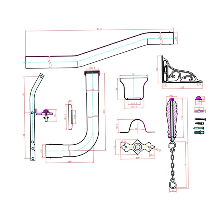 Brass High Level Flush Pipe Kits factory