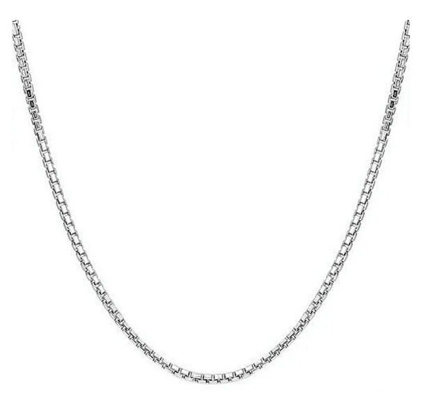 0.8mm wholesale silver box chain necklace