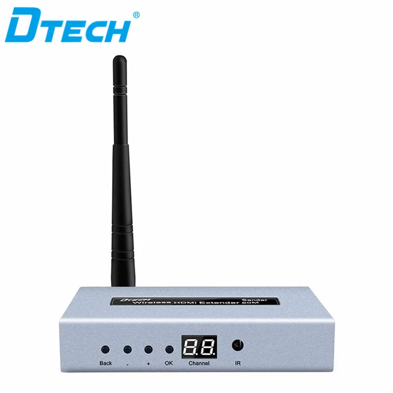 Dtech 50m Range 2.4GHz 5.8GHz HDMI Wireless Usb Audio Video Transmitter and Receiver Module IR Wifi Extender