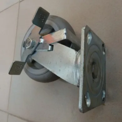 12 Inch Heavy Duty Pu Mobile Ringlock Scaffolding Caster Wheel With Brake Scaffold 12'' Caster Wheel