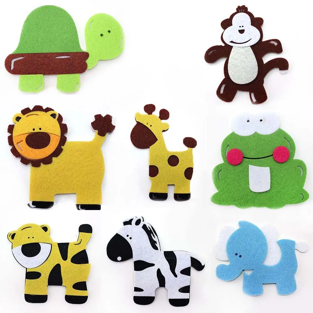 Non-woven Felt Zoo Animal Die Cut Out Shapes For Handcrafts Art Projects  Home Classroom Decoration - Buy Felt Shapes,Die Cut Felt Shapes,Felt Animal  Shapes Product on 