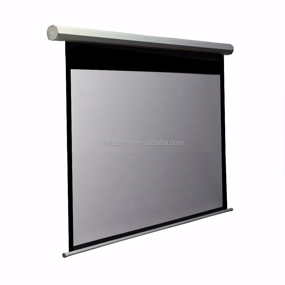 Electric Motorized Projector Screen 100 Inch 169 Remote Control