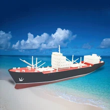 Million Ton Oil Tanker Rainbow Electric Assembly Model Kits Simulation Ship Model DIY Popular Science Toys