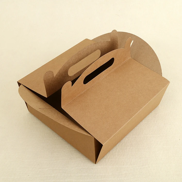 Buy Wholesale China Cardboard Kraft Paper Take Away Food Packaging  Box,disposable Food Container For Fast Food Packaging & Disposable Kraft  Paper Food Packaging Box at USD 0.04