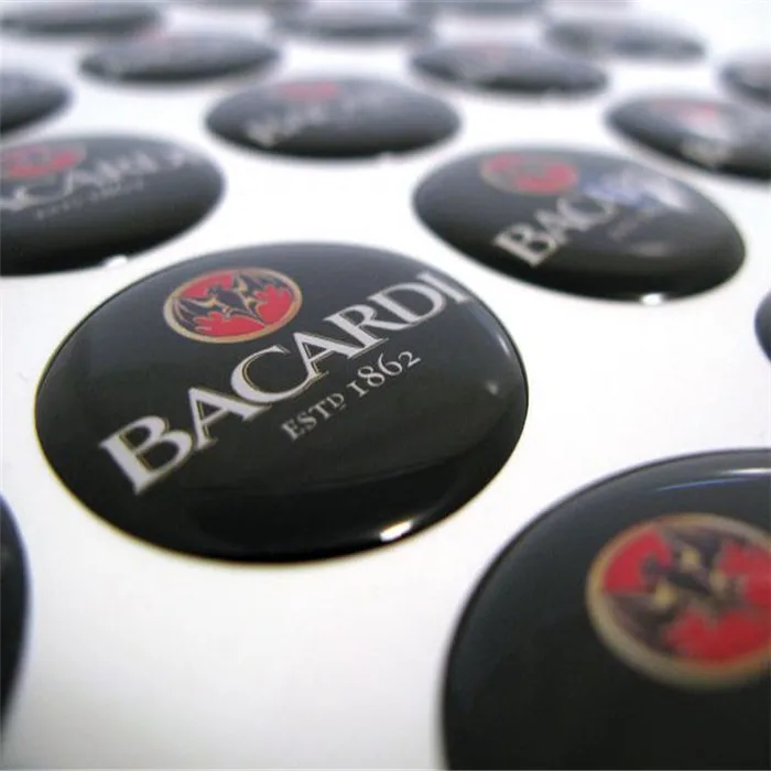 Пользовательские водонепроницаемые купольные эпоксидные наклейки с 3D печатью