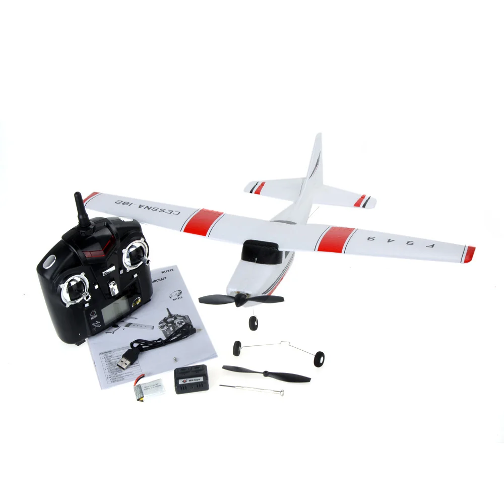 Avião Rc Cessna 182 F949 Controle Remoto 3 Canais Wltoys