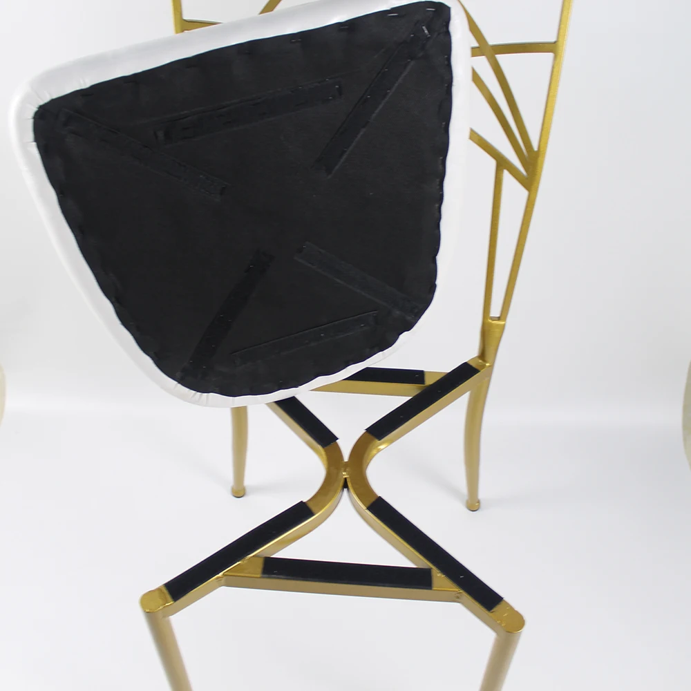 Modern Gold Iron Event Chair for Outdoor Banquet Wedding Party Restaurant Furniture Packed in Mail for Hotel Use