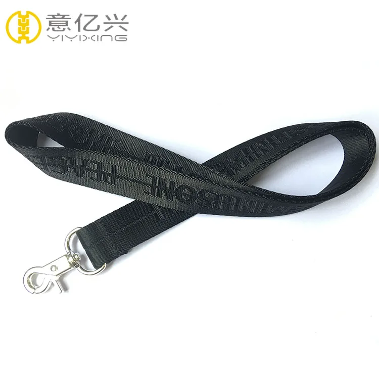 Leather Supreme Lanyard Real Simon Denim Lanyard Black