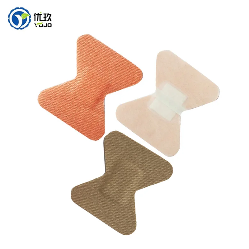Бежевые гибкие тканевые клейкие повязки для ухода за ранами и первой помощи