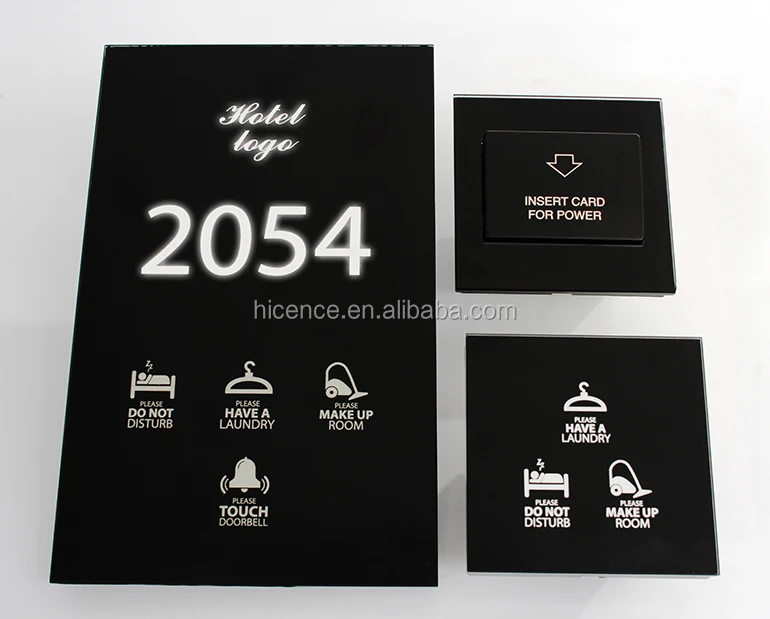 Special Private Design Colors to Show Room Status DND MUR Wait Hotel Door Plate System