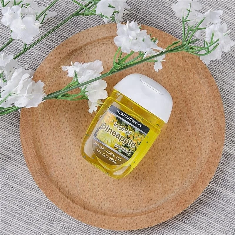 
 1 унция, ванночка и тело, портативный антибактериальный гель для рук, антисептики PocketBac, тропический ананас  