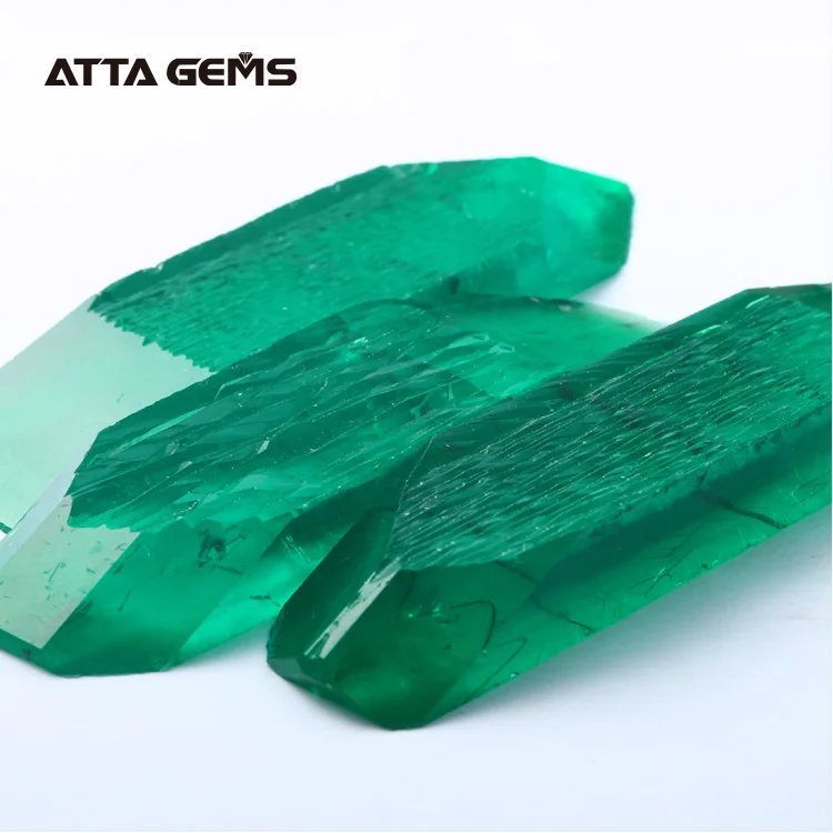 Wholesale Synthetic Hydro Gemstone Lab Created Rough Colombian Emerald Prices Stone for Sale