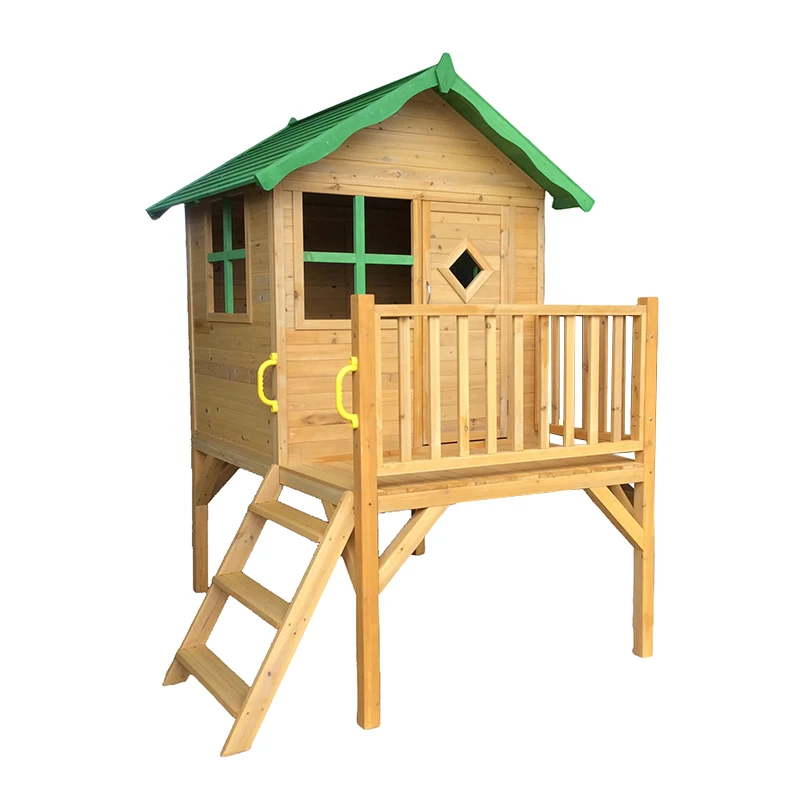 Casa De Juegos Con Tobogán Para Patio Trasero De Madera Para Niños - Buy  Casa De Juegos Con Tobogán,Casa De Juegos De Madera,Casa De Cubby Product  on 