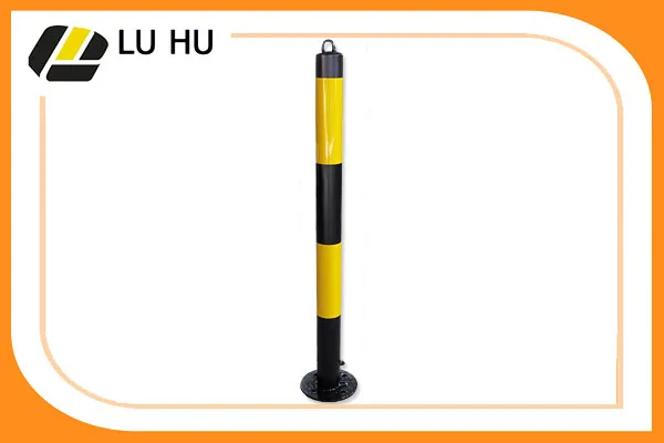 Steel Lockable Road and Parking Pot Safety Traffic Sign Warning Bollards/ Barrier Posts Safety Bollards