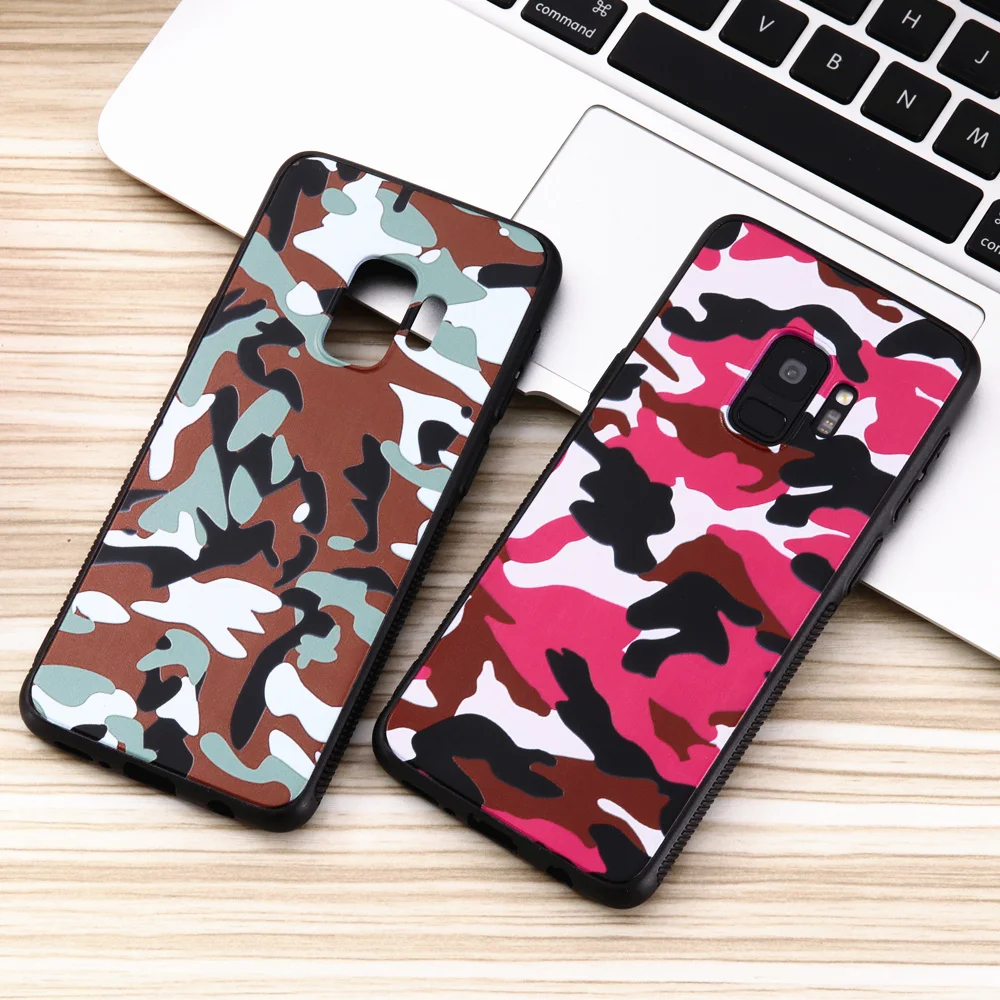 Matte Army Camouflage TPU Mobile Phone Case For Samsung Galaxy S22