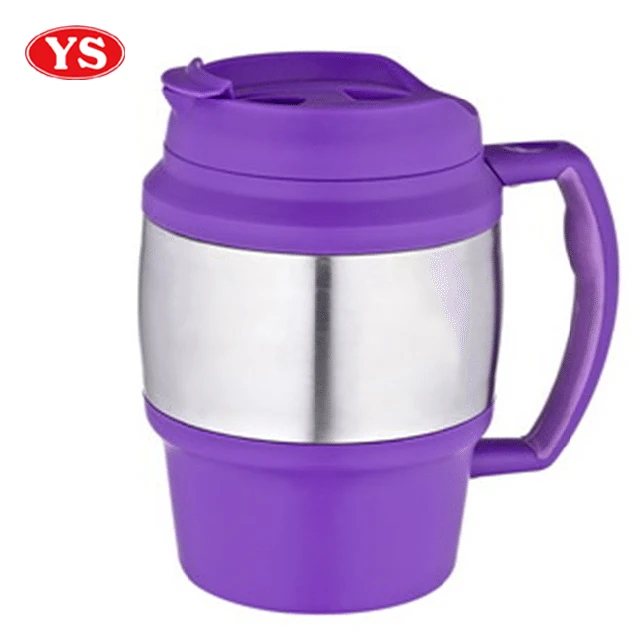 20oz Double Walled Insulated Thermos Bubba Mug with Handle