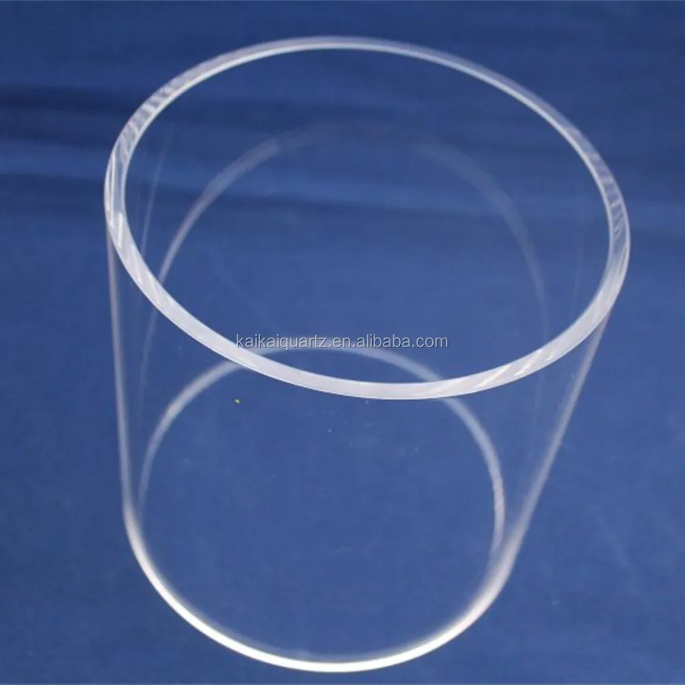 
 Шлифованная кварцевая стеклянная трубка большого диаметра без озона  