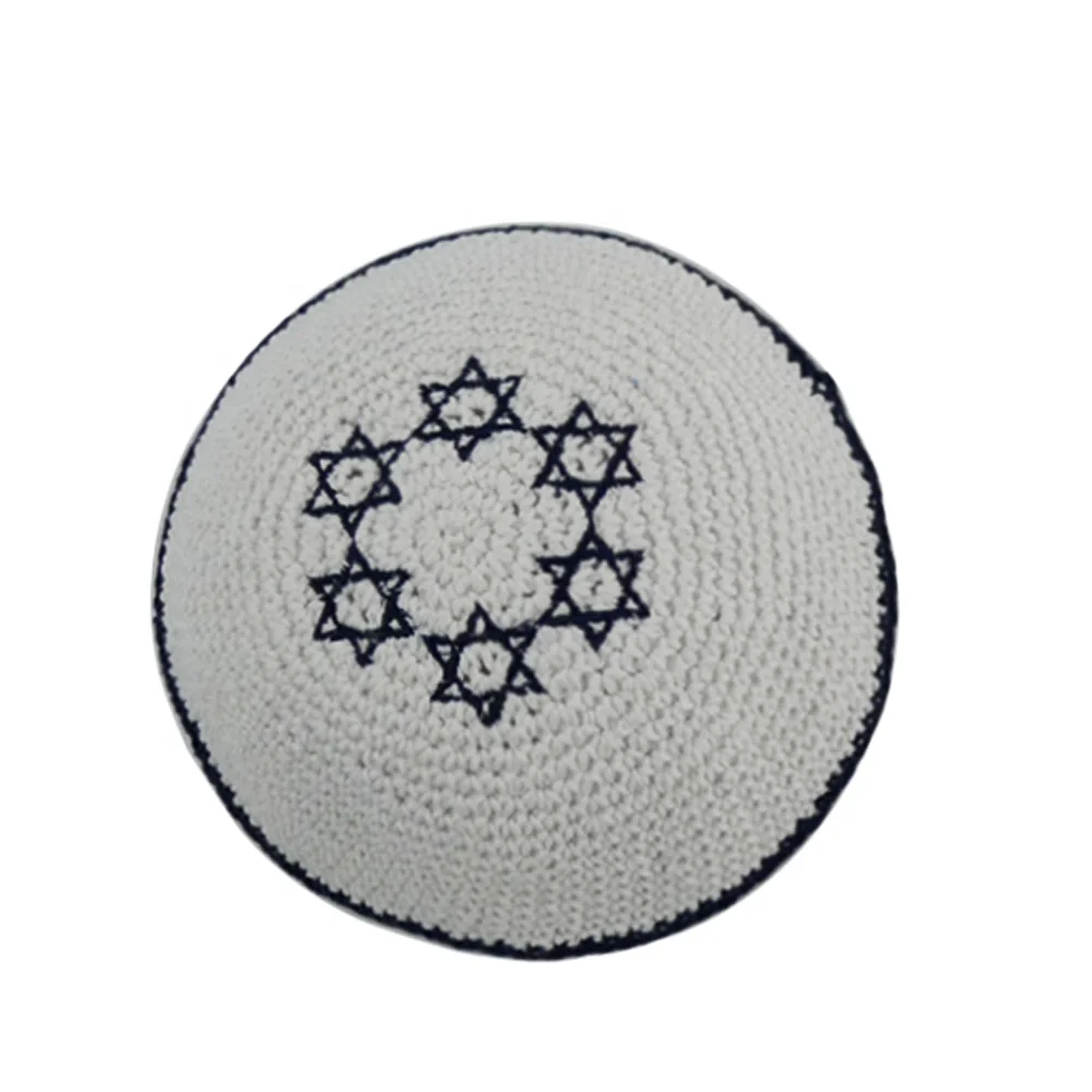100% хлопок кроше Еврейская Кипа шляпа kippot топ кипота кипа юдиака для