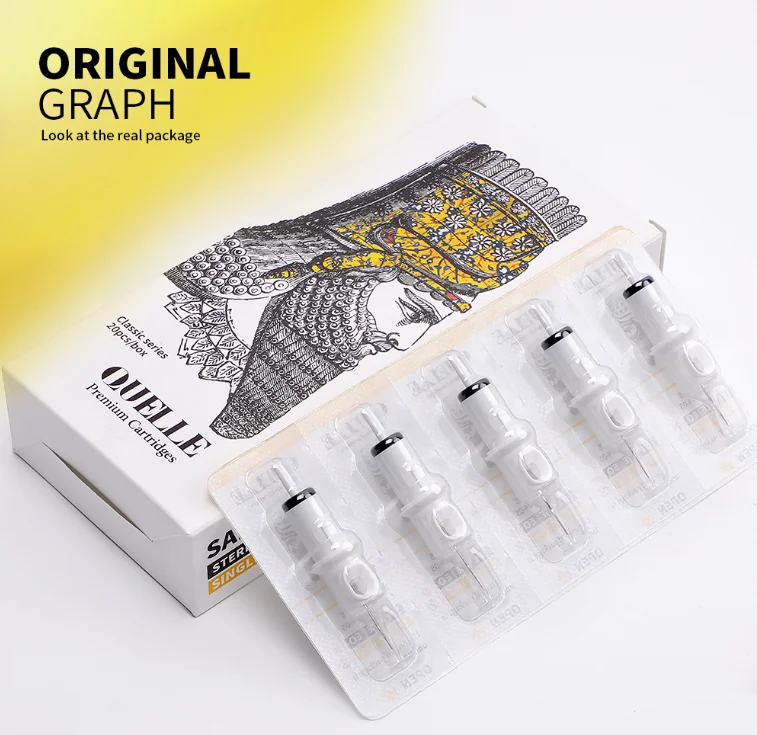 Профессиональная нержавеющая сталь одноразовые картридж иглы татуировки для Перманентный макияж тату-машинка