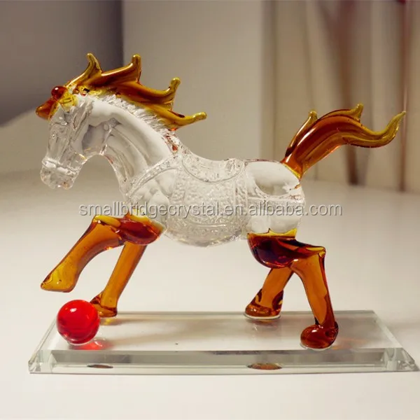 China supply crystal horse statue for home decor