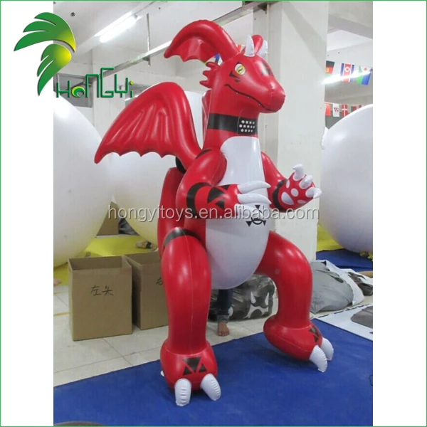 Most Popular Attractive Custom Inflatable Red Dragon Costume