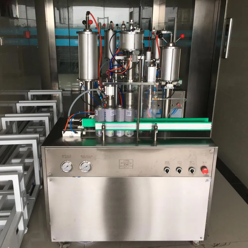 
 Усовершенствованные полуавтоматические пневматические аэрозольные разливочные машины  