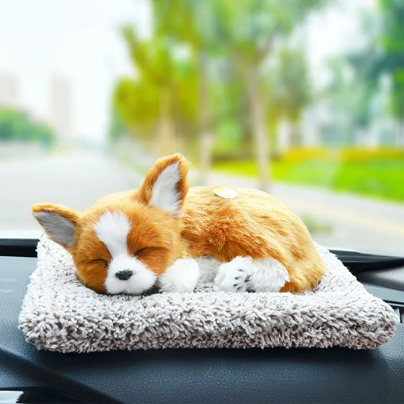 Lovely Car Decoration Dog With Air Purifier Bamboo Charcoal Bag