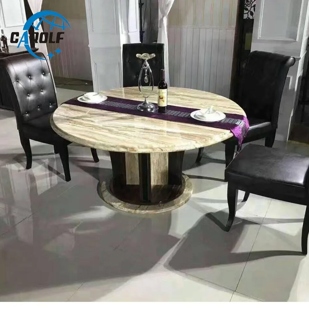 Luxury Beige Marble Dining Table Set Buy Dining Table Set For 4