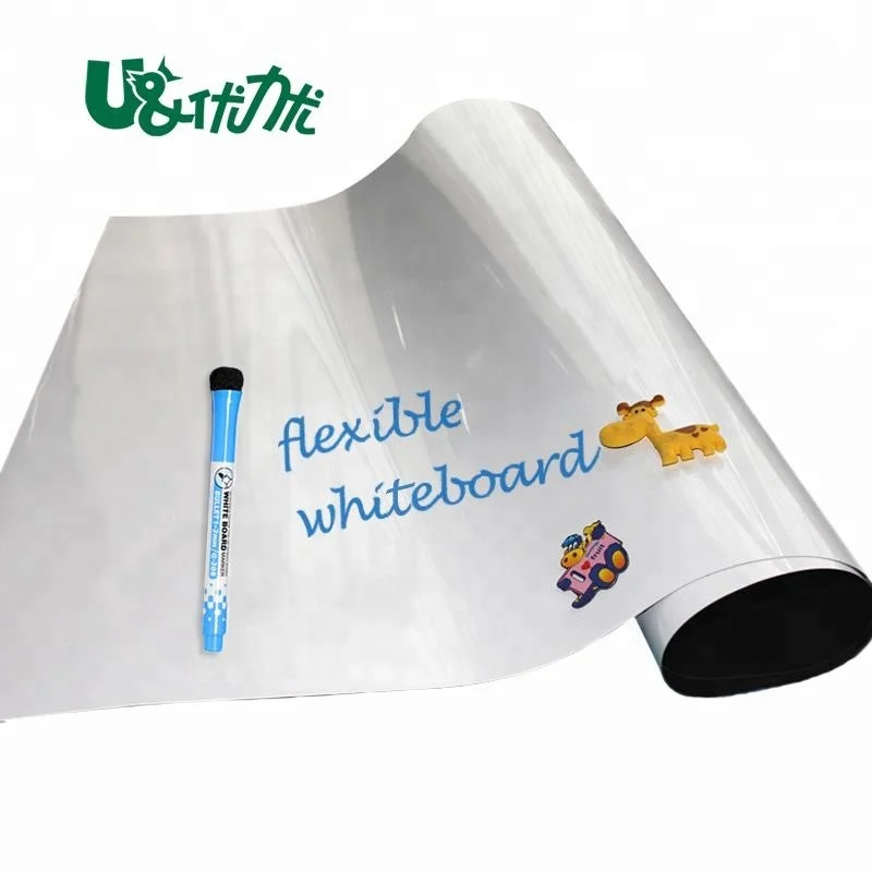 Soft magnetic whiteboard dry erase surface detail