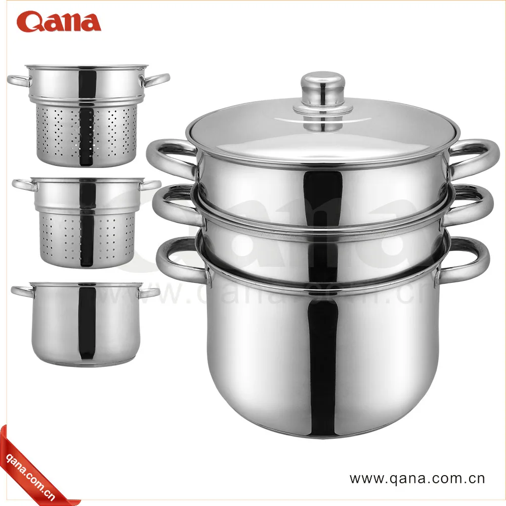 Оптовая продажа, кастрюля из нержавеющей стали, кастрюля, пароварка, набор кухонных кастрюль из нержавеющей стали