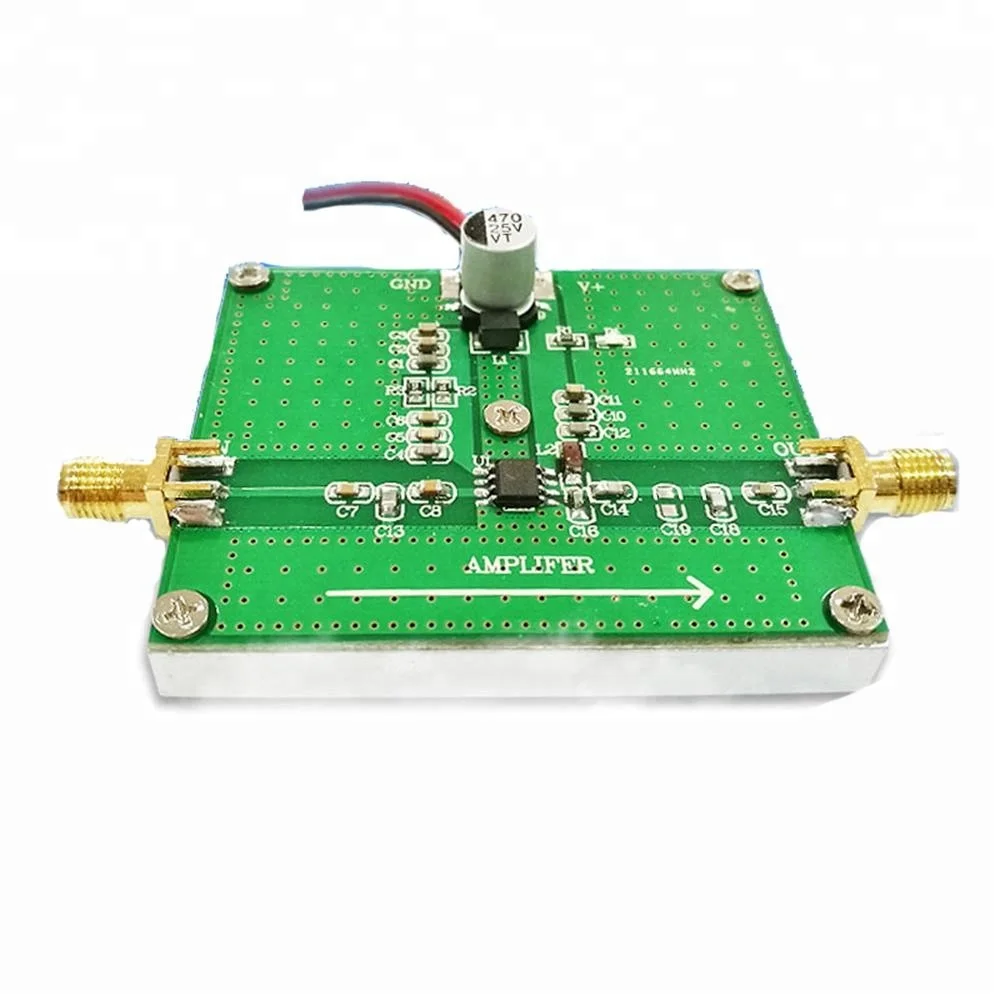 High Frequency RF Broadband Amplifier Module Board High Power 2W 450-2000MHz 