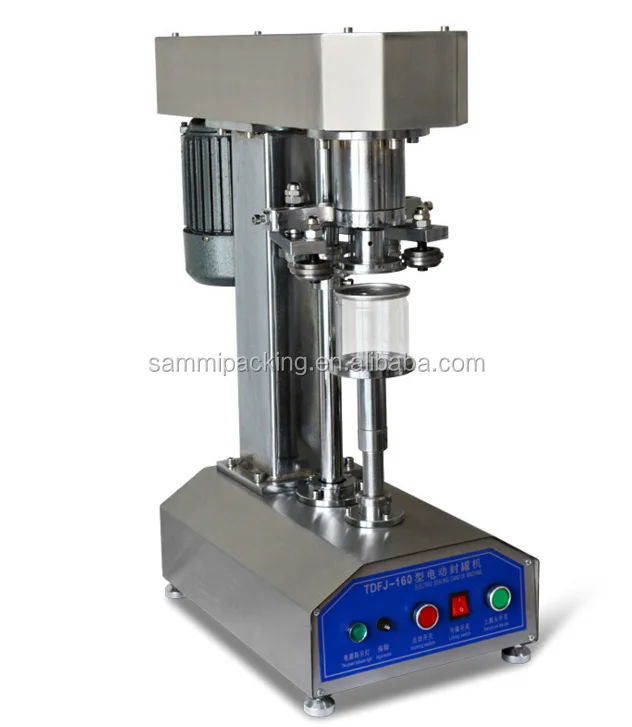 Good Quality Stainless Steel TDFJ-160 Semi Automatic Beverage Drink Beer Tin Can Sealing Machine - Image 3