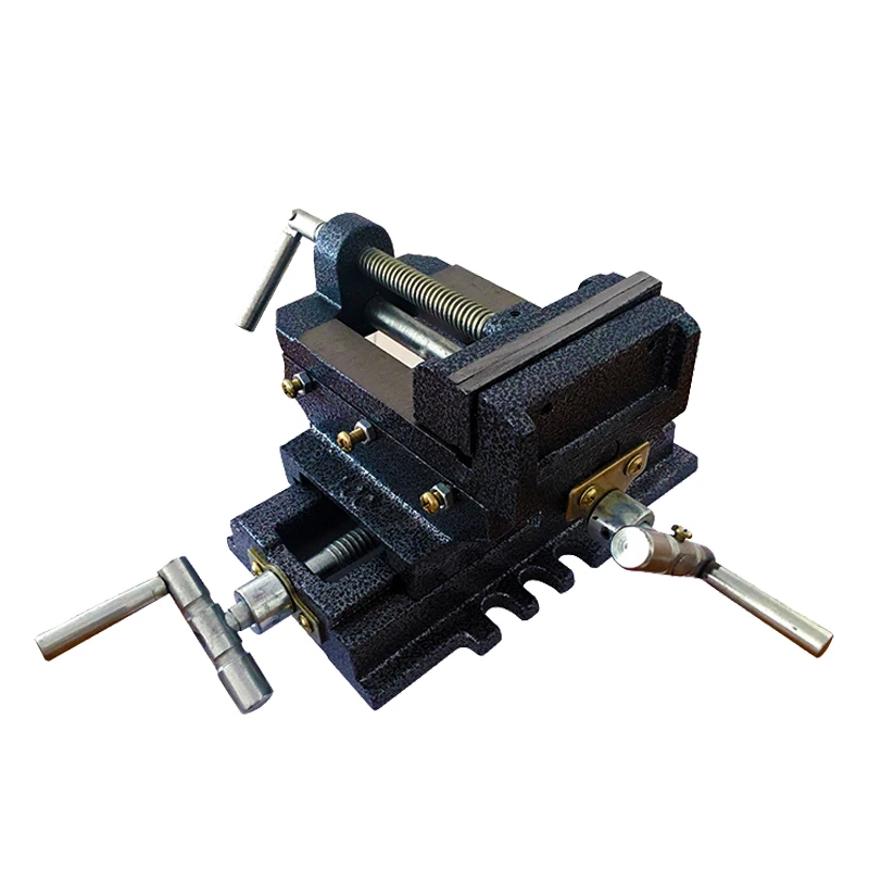 thumbnail image 2 of 4-Inch Cross Slide Drill Press Vise - 2-Way X-Y Metal Milling Machine Clamp 2 of 6