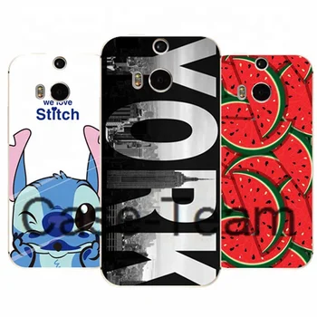 Colorful Printing Case for HTC One M8 case, Soft TPU Case for HTC One M8 case, Cartoon Flower Case for HTC One M8 cover