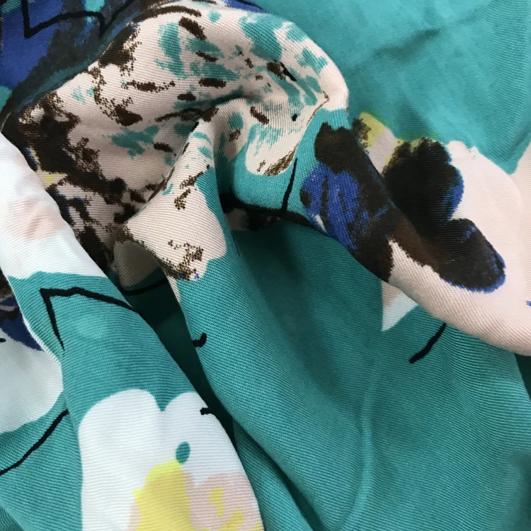 Нестандартная конструкция простая цифровой havaiian принт 100% visocose печати ткань из искусственного шёлка