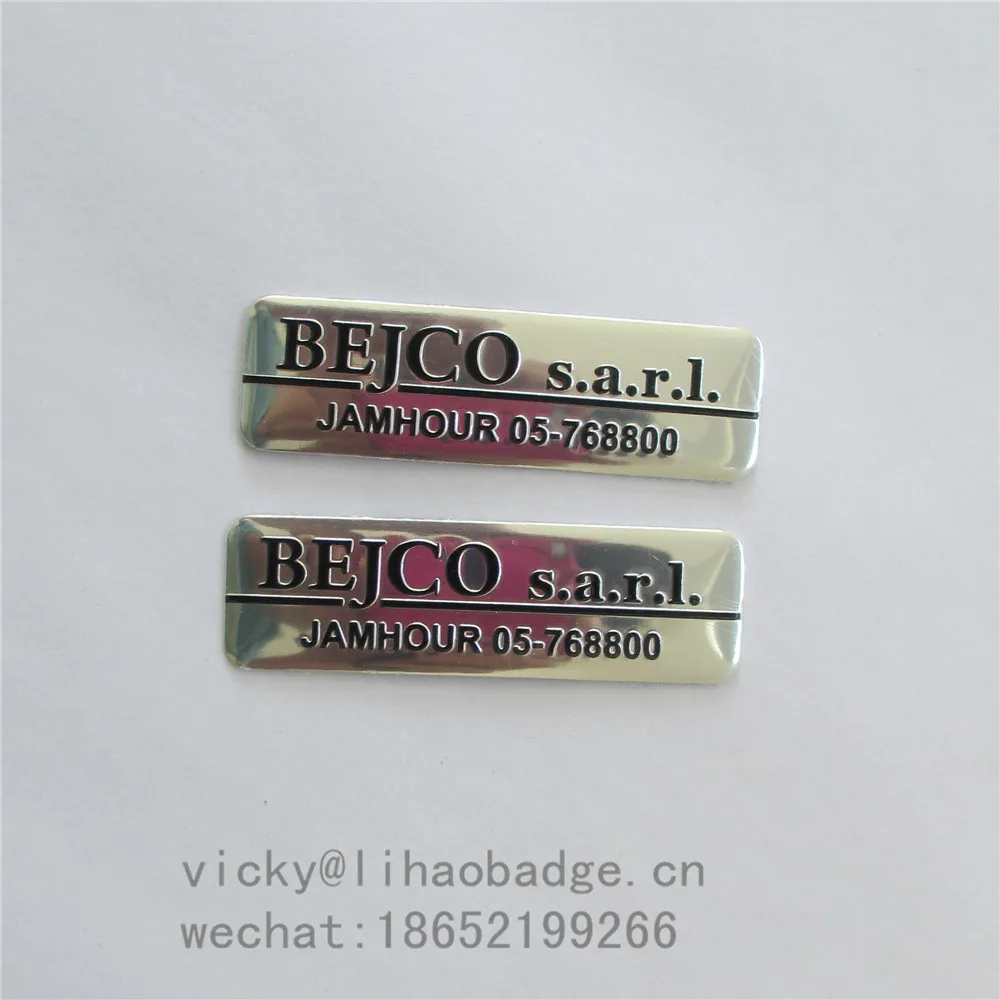 factory custom printing aluminum label metal nameplate for fire door