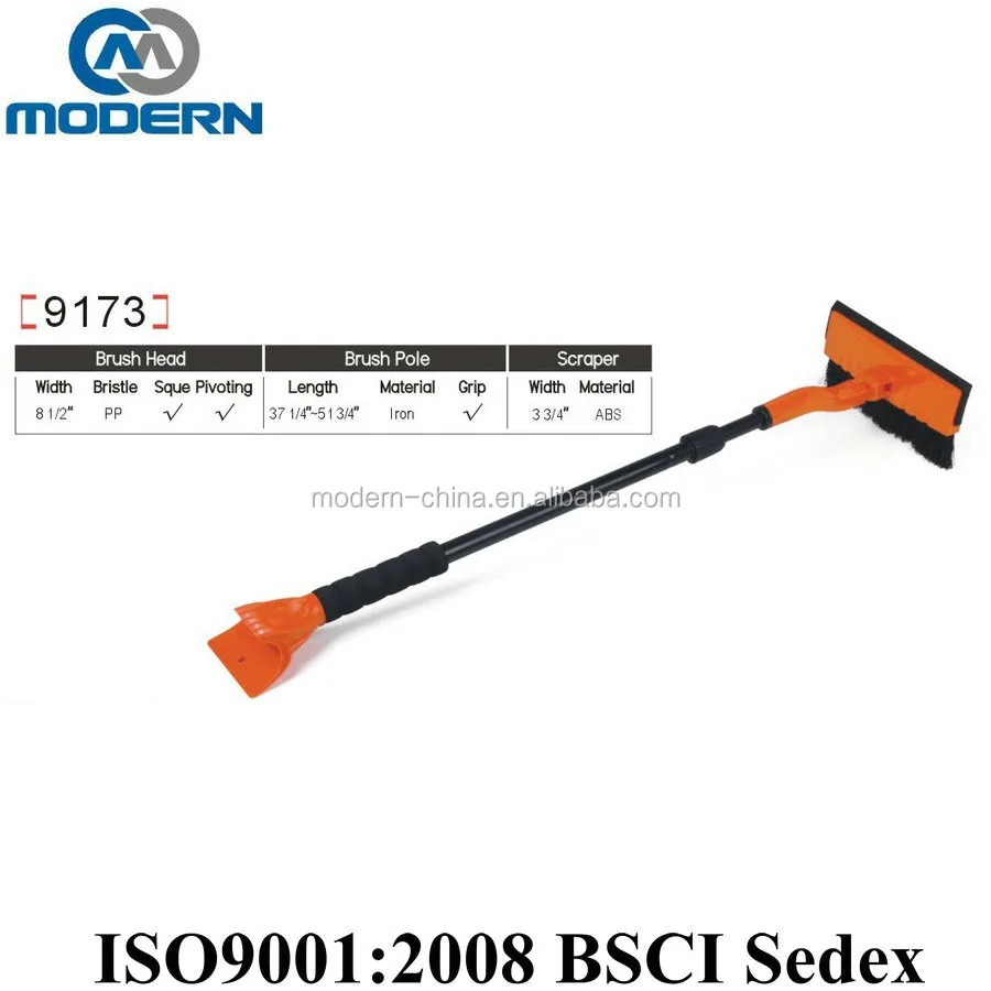 Телескопический снег щетка с скребок